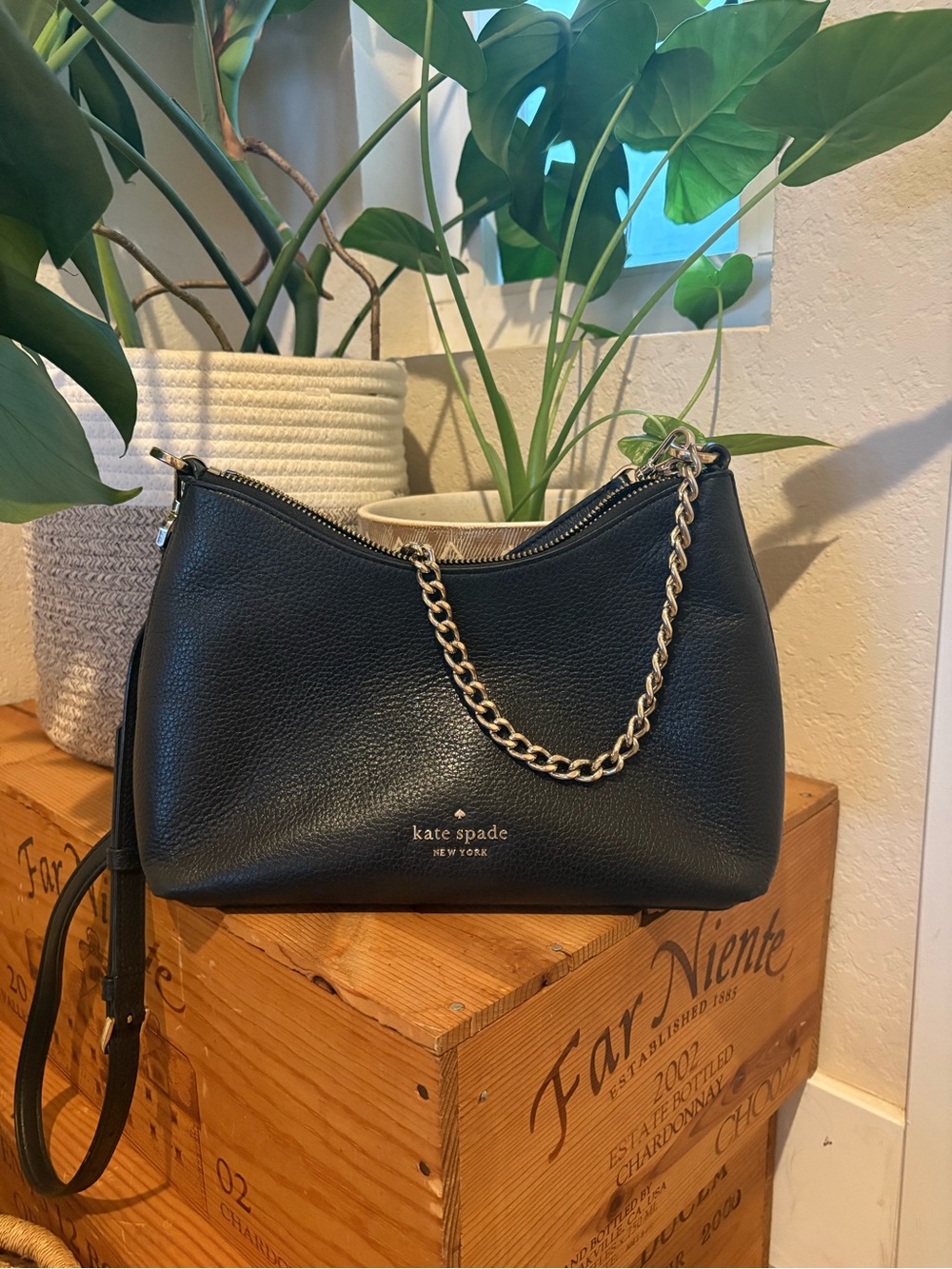Kate Spade New York Black Pebbled Leather Crossbody / Shoulder Bag - Picture 1 of 3